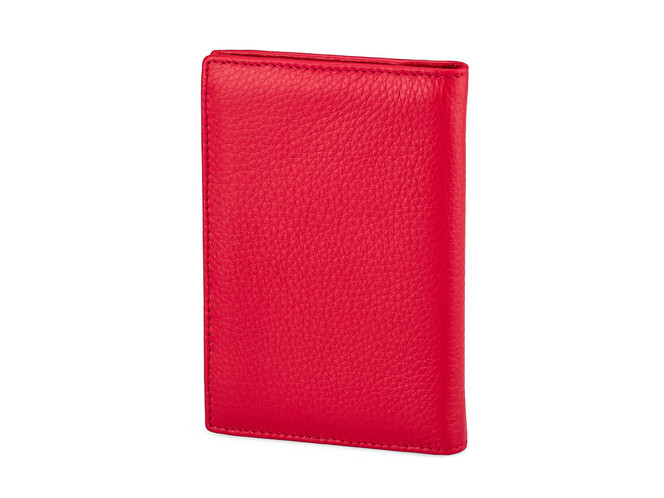 Кожаная обложка для паспорта TUMI 1055 E Red красная, Цвет: Красный, фото , изображение 4