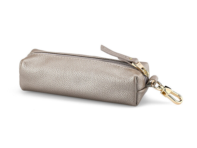 Женская ключница из натуральной кожи TUMI 1054 T Silver серебристая, Цвет: Серебристый, фото , изображение 3