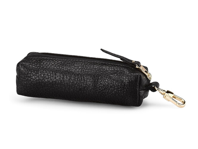 Женская ключница из натуральной кожи TUMI 1054 A Black чёрная, Цвет: Черный, фото , изображение 3