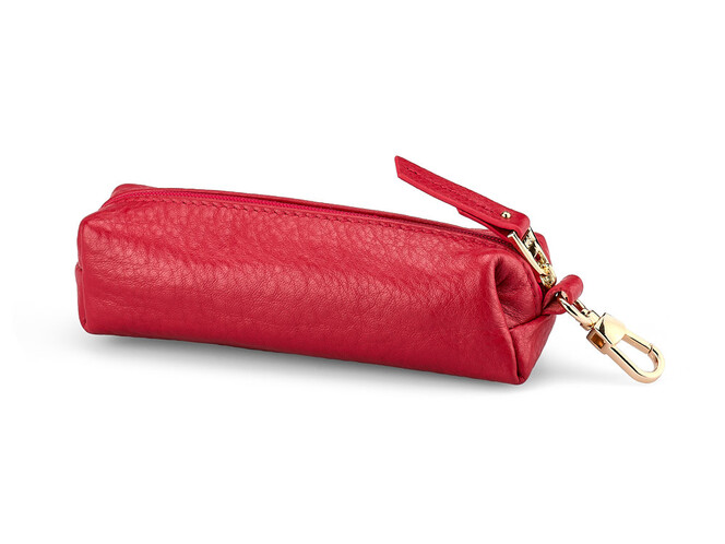 Женская ключница из натуральной кожи TUMI 1054 E Red красная, Цвет: Красный, фото , изображение 3