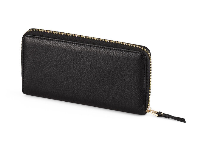 Кожаный женский кошелек - клатч TUMI 1051 A Black чёрный, Цвет: Черный, фото , изображение 3