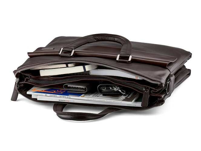 Мужская сумка - портфель из натуральной кожи LeGRAND collection 319-1 Brown коричневая, Цвет: Коричневый, фото , изображение 2