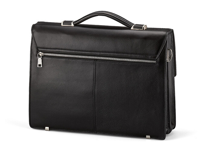 Мужской портфель из натуральной кожи LeGRAND collection 3086 чёрный, фото , изображение 5