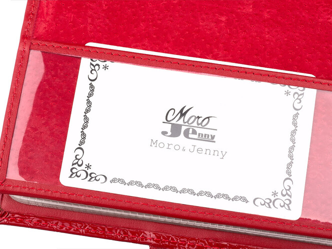 Обложка для документов из натуральной кожи Moro&Jenny 59013 E Red красная, Цвет: Красный, фото , изображение 5