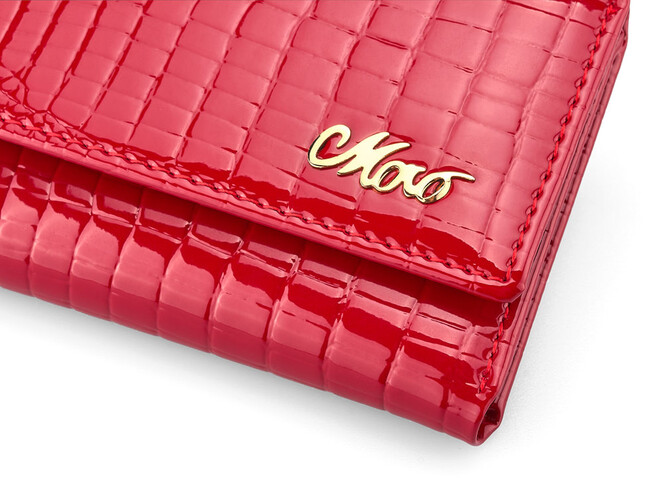 Женский кошелек - ключница из натуральной кожи Moro&Jenny 59048 E Red красная, Цвет: Красный, фото , изображение 7