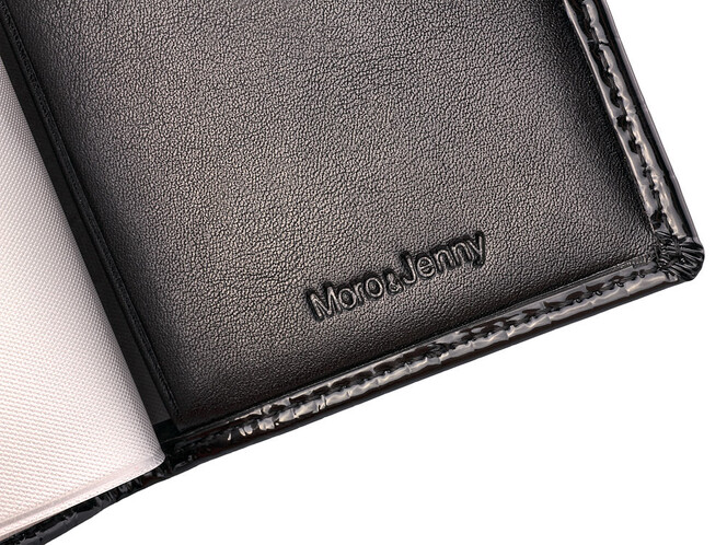 Женская визитница из натуральной кожи Moro&Jenny 59041 A Black чёрная, Цвет: Черный, фото , изображение 3