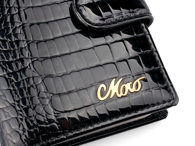 Женская визитница из натуральной кожи Moro&Jenny 59041 A Black чёрная, Цвет: Черный, фото , изображение 5