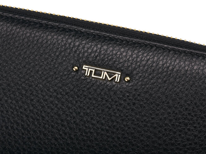 Кожаный женский кошелек - клатч TUMI 1051 A Black чёрный, Цвет: Черный, фото , изображение 5