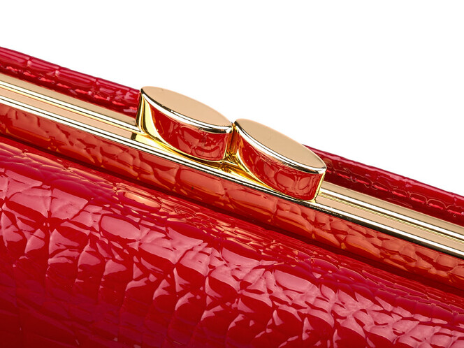 Кожаный женский кошелек Moro&Jenny 59011 E Red красный, Цвет: Красный, фото , изображение 6