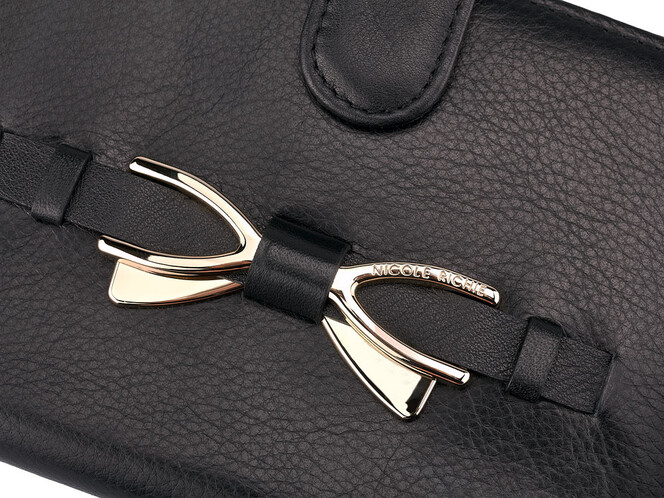 Женская обложка для документов из натуральной кожи Nikole Richie 1407 A Black чёрная, Цвет: Черный, фото , изображение 7