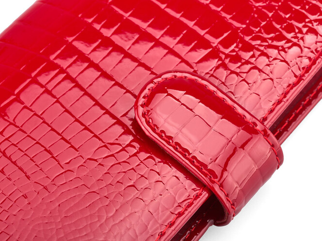 Шкіряна жіноча візитниця Moro&Jenny 59044 E Red червона, Колір: Червоний, фото , зображення 7