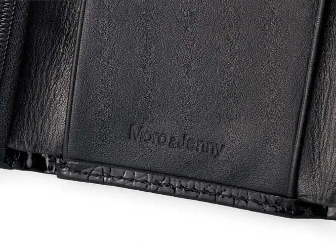 Женский кошелек - ключница из натуральной кожи Moro&Jenny 59048 A Black чёрная, Цвет: Черный, фото , изображение 6