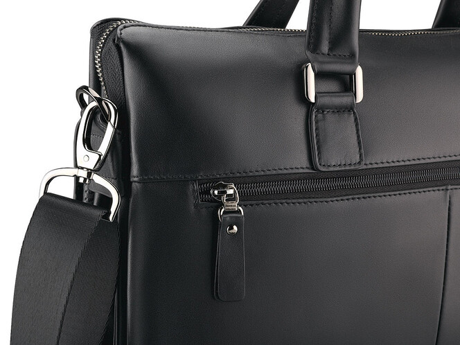 Мужская сумка - портфель из натуральной кожи LeGRAND collection 319-1 Black чёрная, Цвет: Черный, фото , изображение 9