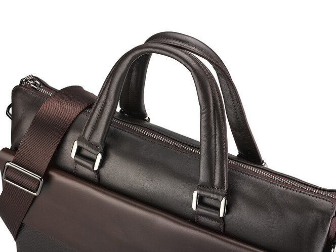 Мужская сумка - портфель из натуральной кожи LeGRAND collection 319-1 Brown коричневая, Цвет: Коричневый, фото , изображение 11