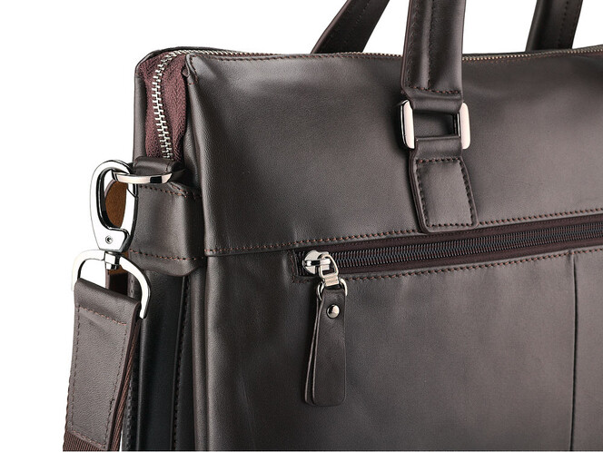 Мужская сумка - портфель из натуральной кожи LeGRAND collection 319-1 Brown коричневая, Цвет: Коричневый, фото , изображение 9