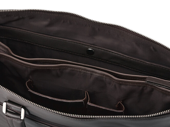 Мужская сумка - портфель из натуральной кожи LeGRAND collection 319-1 Brown коричневая, Цвет: Коричневый, фото , изображение 8