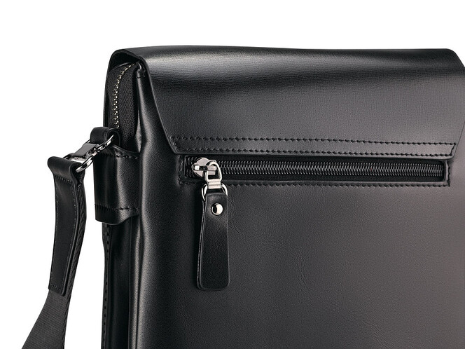 Кожаная мужская сумка LeGRAND collection 319-5 Black чёрная, Цвет: Черный, фото , изображение 6