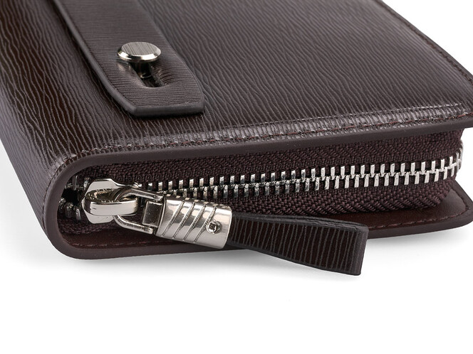 Мужской клатч из натуральной кожи LeGRAND collection 033-1 Brown коричневый, Цвет: Коричневый, фото , изображение 4