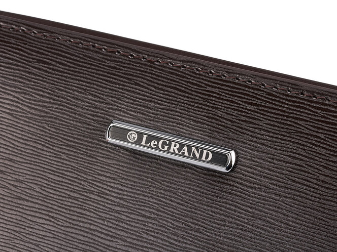 Мужской клатч из натуральной кожи LeGRAND collection 033-1 Brown коричневый, Цвет: Коричневый, фото , изображение 5