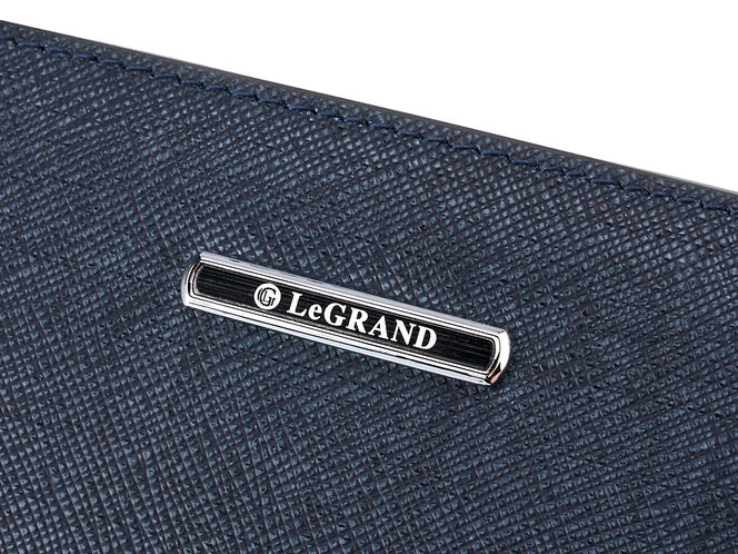 Кожаный мужской клатч из нарезной кожи LeGRAND collection 029-1 Blue синий, Цвет: Синий, фото , изображение 5