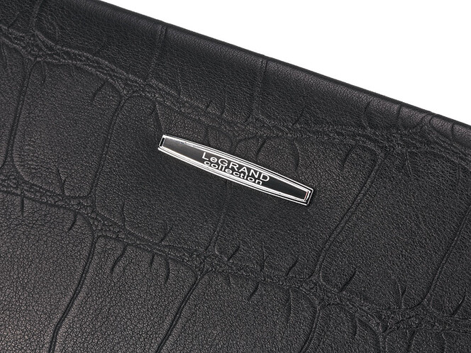 Мужской клатч из натуральной кожи LeGRAND collection 7508-3D чёрный, фото , изображение 6