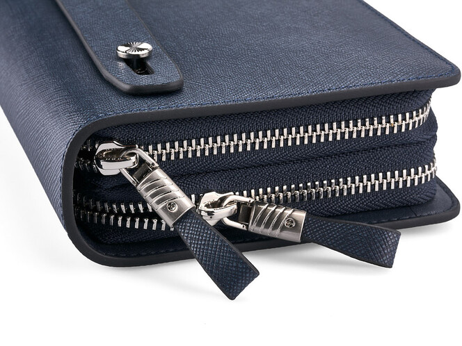 Мужской клатч из нарезной кожи LeGRAND collection 029-2 Blue синий, Цвет: Синий, фото , изображение 6