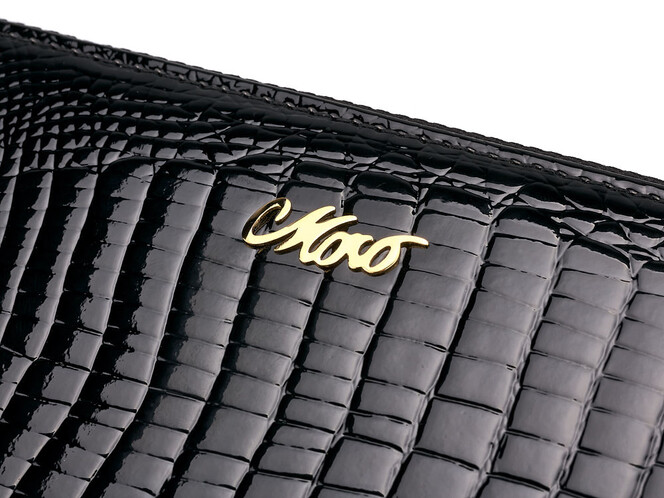 Шкіряний жіночий гаманець - клатч Moro&Jenny 59046 A Black чорний, Колір: Чорний, фото , зображення 5