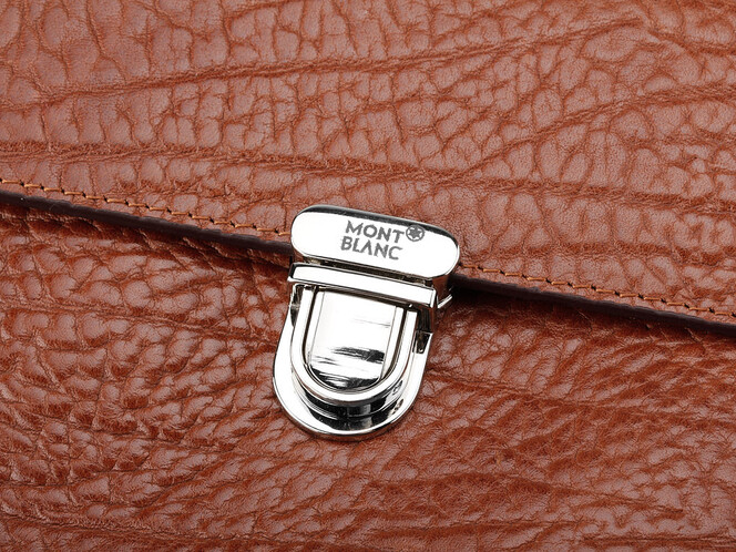 Чоловіча барсетка - клатч з натуральної шкіри Мont Blanc 8655-2 Brown рудий, Колір: Коричневий, фото , зображення 7