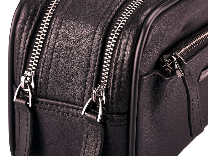 Мужской несессер из натуральной кожи LeGRAND collection 7935-144 чёрный, фото , изображение 7