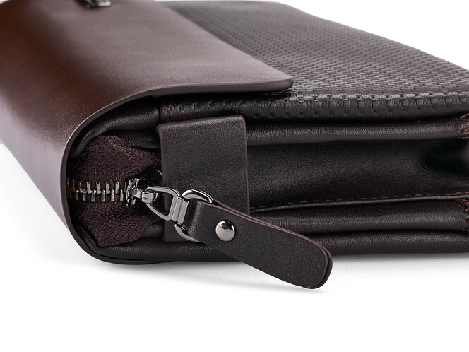 Мужская барсетка - клатч из натуральной кожи LeGRAND collection 136-1 Brown коричневая, Цвет: Коричневый, фото , изображение 6