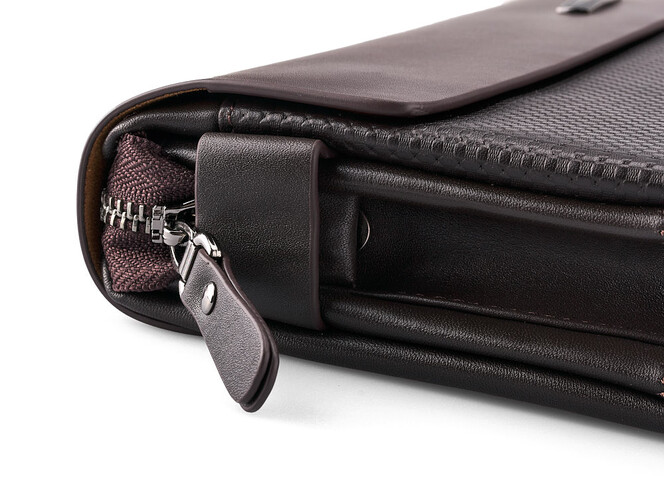 Мужская барсетка - клатч из натуральной кожи LeGRAND collection 136-1 Brown коричневая, Цвет: Коричневый, фото , изображение 7