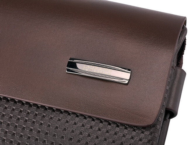 Мужская барсетка - клатч из натуральной кожи LeGRAND collection 136-1 Brown коричневая, Цвет: Коричневый, фото , изображение 8