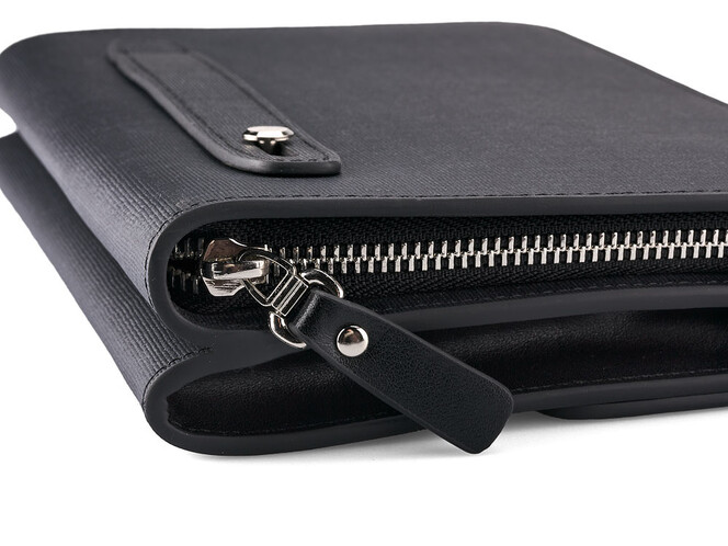 Кожаный мужской клатч LeGRAND collection 5195 A Black чёрный, Цвет: Черный, фото , изображение 6