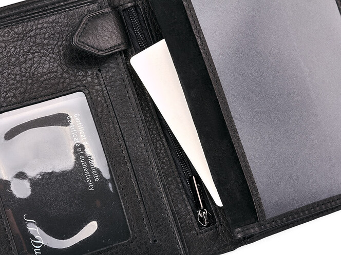Мужское портмоне из натуральной кожи S.T. Dupont 4-445 чёрный, фото , изображение 8