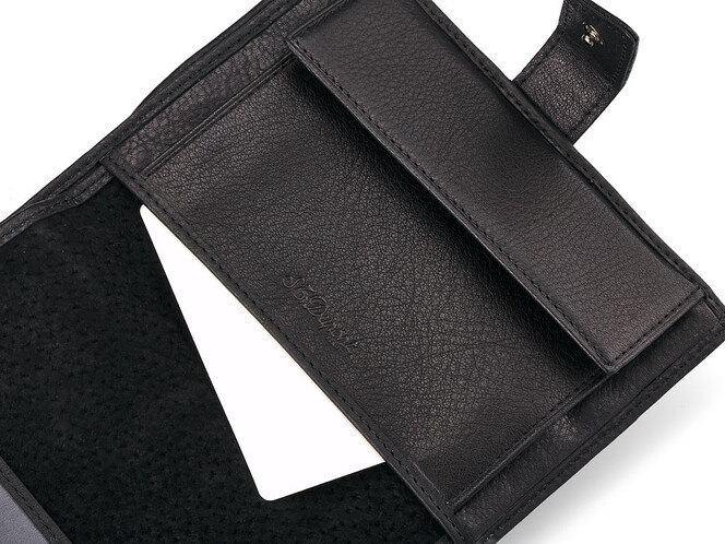 Мужское портмоне из натуральной кожи S.T. Dupont 4-445 чёрный, фото , изображение 10