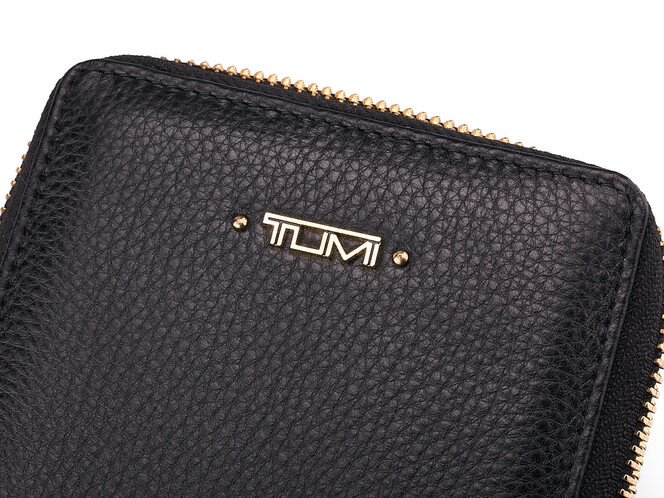 Кожаный женский кошелек  TUMI 1053 A Black чёрный, Цвет: Черный, фото , изображение 7