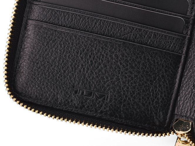 Кожаный женский кошелек  TUMI 1053 A Black чёрный, Цвет: Черный, фото , изображение 5