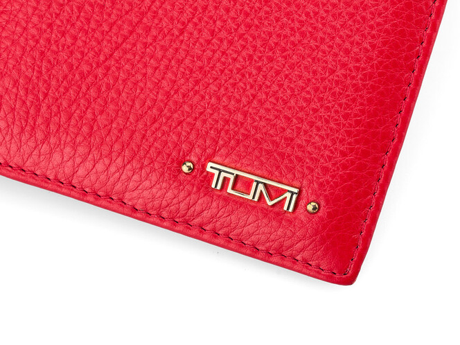 Кожаная обложка для паспорта TUMI 1055 E Red красная, Цвет: Красный, фото , изображение 5