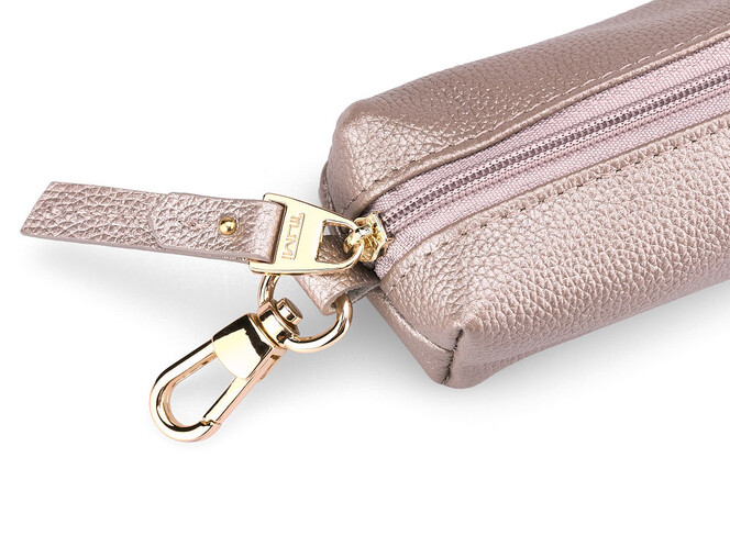 Женская ключница из натуральной кожи TUMI 1054 T Silver серебристая, Цвет: Серебристый, фото , изображение 4