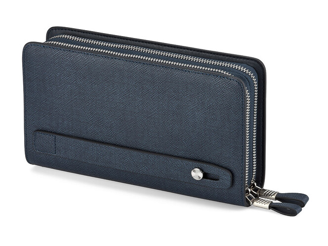 Мужской клатч из нарезной кожи LeGRAND collection 029-2 Blue синий, Цвет: Синий, фото , изображение 5