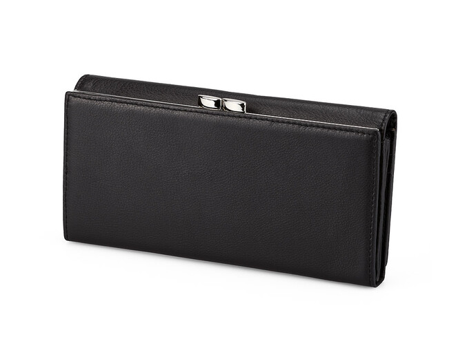 Женский кошелек из натуральной кожи Salvatore Ferragamo 8085 A Black чёрный, Цвет: Черный, фото , изображение 4