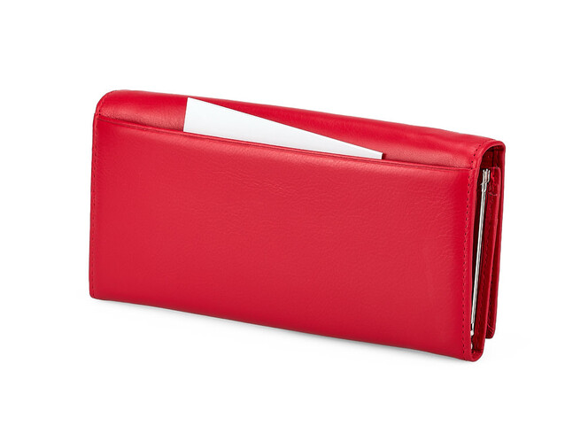 Кожаный женский кошелек Salvatore Ferragamo 8084 E Red красный, Цвет: Красный, фото , изображение 4