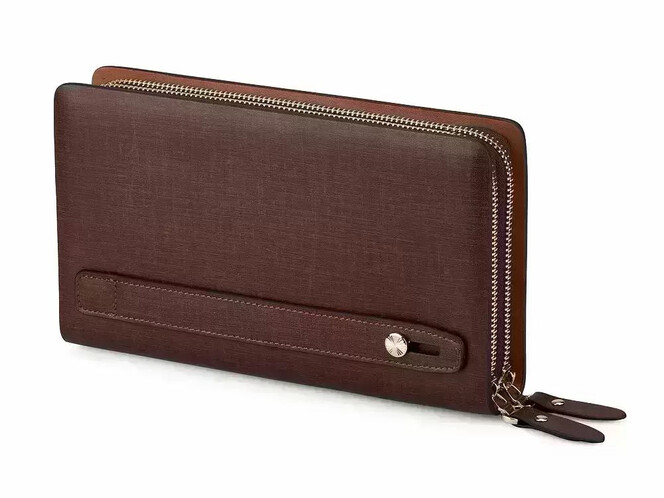 Кожаный мужской клатч LeGRAND collection 2026-2 коричневый, фото , изображение 6