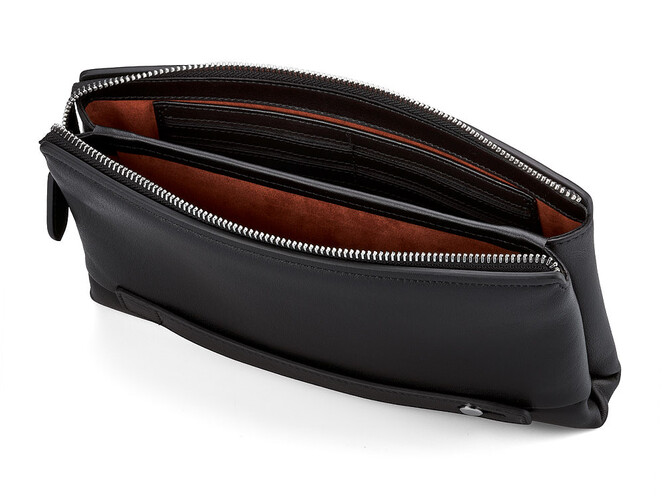 Мужской клатч из натуральной кожи LeGRAND collection 7507-1A чёрный, фото , изображение 2