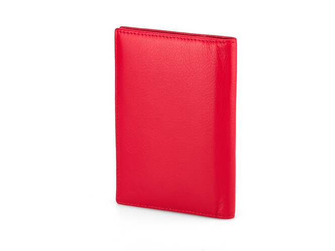 Кожаная женская обложка для паспорта Salvatore Ferragamo 8086 E Red красная, Цвет: Красный, фото , изображение 3