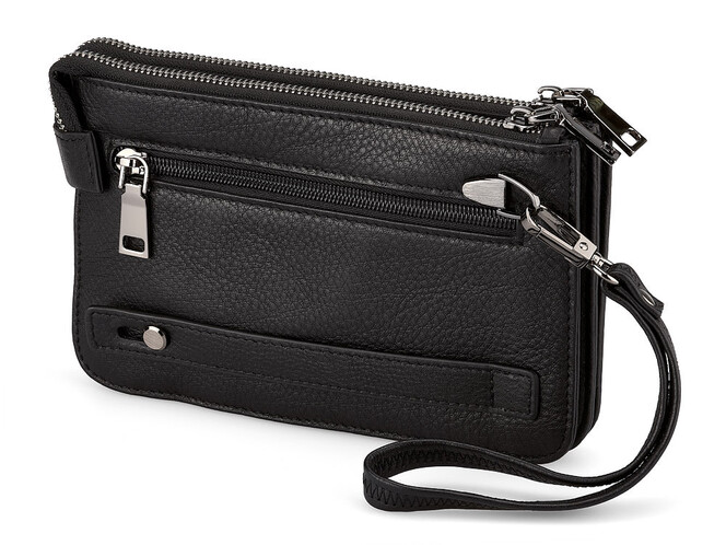 Барсетка-клатч из кожи высшего сорта LeGRAND collection 9201-3AB чёрный, фото , изображение 2