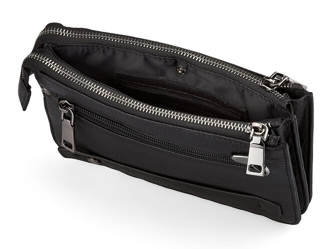 Барсетка-клатч из кожи высшего сорта LeGRAND collection 9201-3AB чёрный, фото , изображение 5