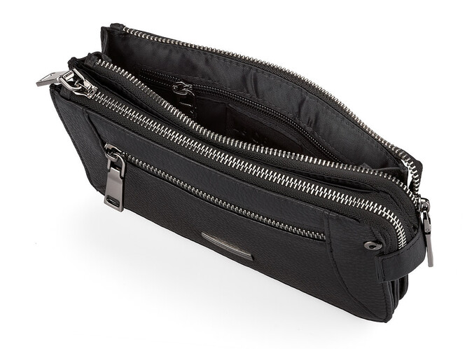 Барсетка-клатч из кожи высшего сорта LeGRAND collection 9201-3AB чёрный, фото , изображение 4