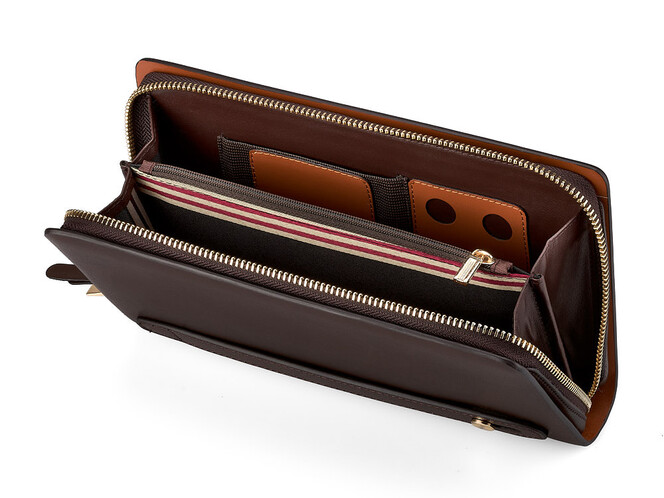 Мужской клатч из натуральной кожи BALLY 8081-3 коричневый, фото , изображение 2