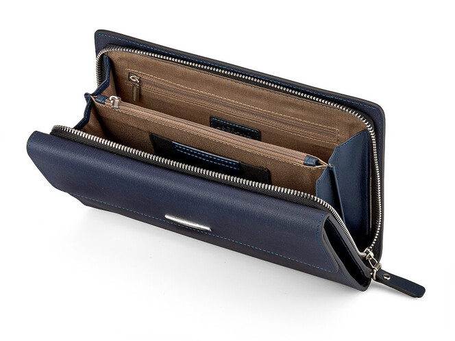 Шкіряний чоловічий клатч LeGRAND collection 5195 C Blue синій, Колір: Темно-синій, фото , зображення 2